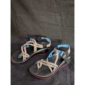 Women’s Vibram Strappy Outdoor Sandals – Size 8 – Multicolor Fabric Straps